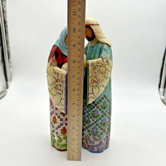 2006 Jim Shore Blessed Family Figurine 4005277 Holy Family with Box - Picture 8 of 16